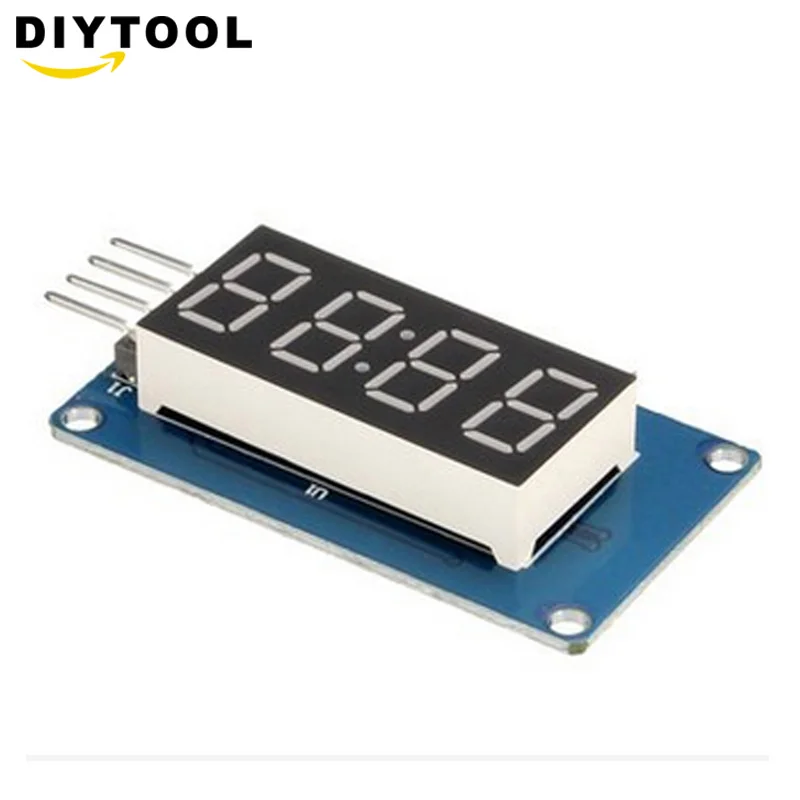 Модуль цифрового светодиодного дисплея TM1637 для arduino 7 сегментов 0 36 дюйма красная