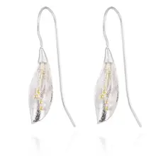 Oly2u длинный Цветок каллы серьги для женщин дизайн Threader серьги аксессуары серьги Свадебные украшения для вечеринок