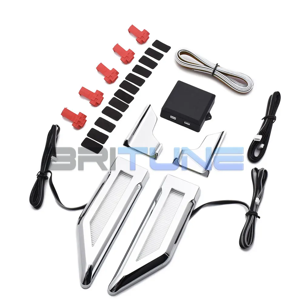  Switchback LED Car-side Marker Lamps Reverse Light DRL Turn Signal Fender Lights White Amber Blue C - 32895005889
