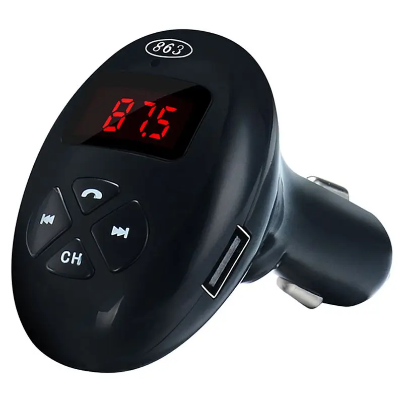 

Bluetooth FM Transmitter for Car, Quick Charge 3.0 Radio Transmitter Adapter with Hands-free Calling Dual USB Port, Music Play