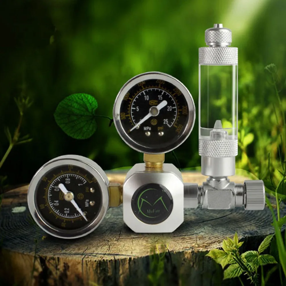 

Incubator C02 Equipment Regulator Magnetic Solenoid Two Gauge Bubble Planted Aquarium