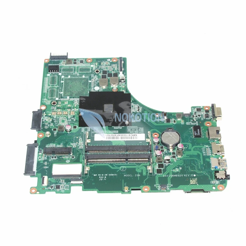

NOKOTION NBMLN11004 Laptop motherboard For acer aspire E5-421 E5-421G A4-6210M ddr3 NB.MLN11.004 DA0ZQNMB6D0 Mainboard full test