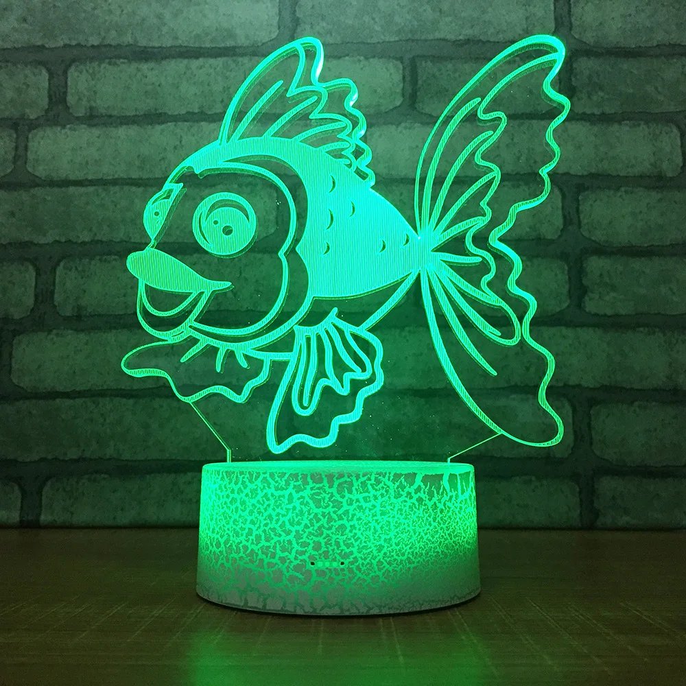 

73d Creative Led Table Lamps For Living Room Business Gifts Customized Acrylic 3d Lamp Manufacturers 7 Colorful Night Lights
