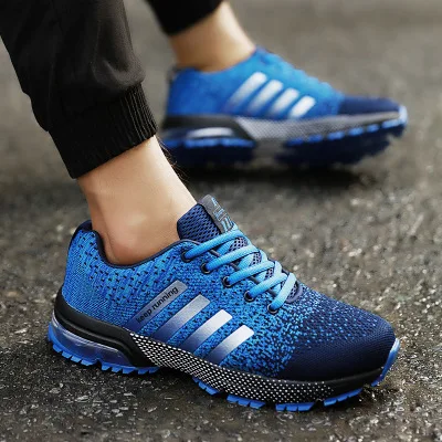 

2019 Sport Running Shoes Men Couple Casual Shoes Men Flats Outdoor Sneakers Mesh Breathable Walking Footwear Sport Trainers