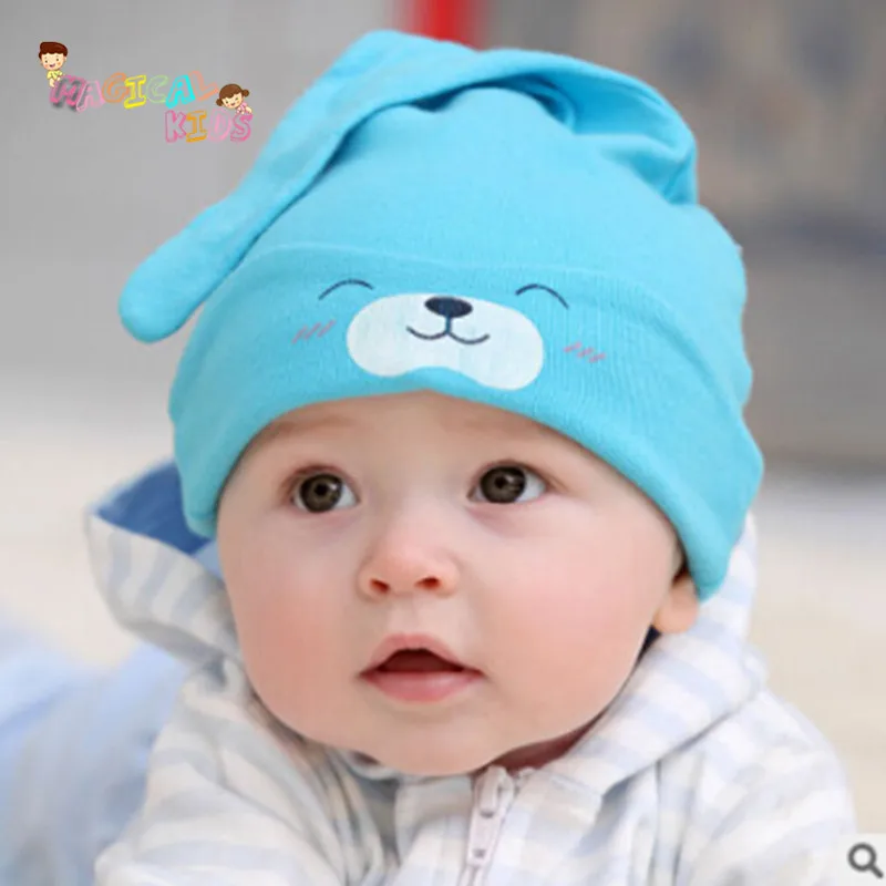3pcs Baby Beanie Soft Cotton Cap Children Sleep Hat Spring Autumn