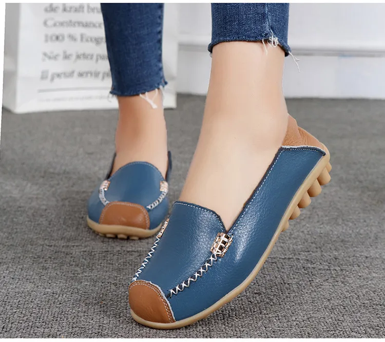 AH 3592 New Spring Autumn Genuine Women Flats Shoes - 13