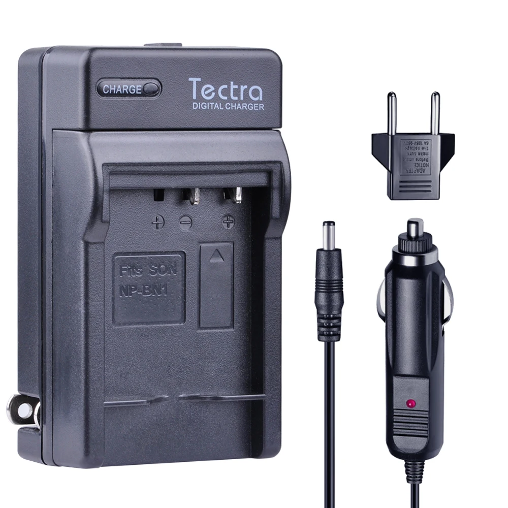Tectra 2 шт. планшетов для фотоаппарата BN1 аккумулятор + Цифровое зарядное устройство