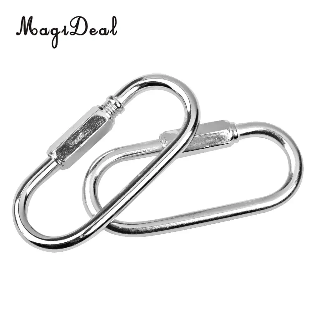 Professional 2Pcs Iron Swing Set Quick Link Clip Snap Hook Swing Connector Outdoor Sport Toys 400KG