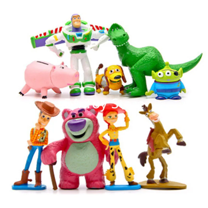 

Toy Story 3 Full Collection Sheriff Woody Buzz Lightyear Jessie Hamm Rex Slinky Dog Mr Potato Head Doll Action Figures Play Set