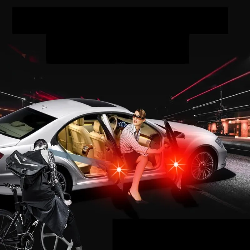 2pcs Universal Car Door Opened Warning Light Wireless anti-collid Flash Light