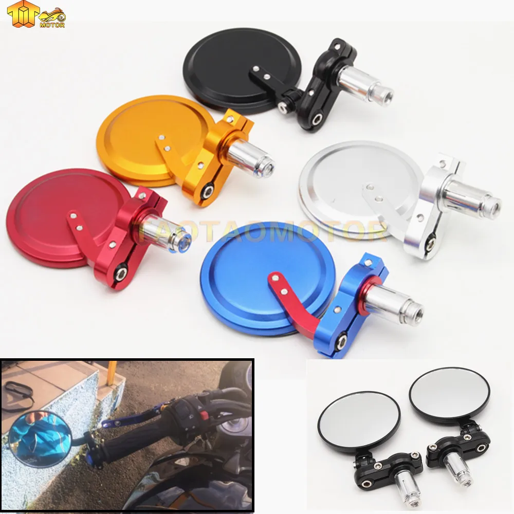 

CK CATTLE KING Motor RACER BAR END MIRRORS 7/8" HANDLE BAR ENDS REAR VEIW For Suzuki SV650 SV 650 GSR 600 750 GSXR 600 750