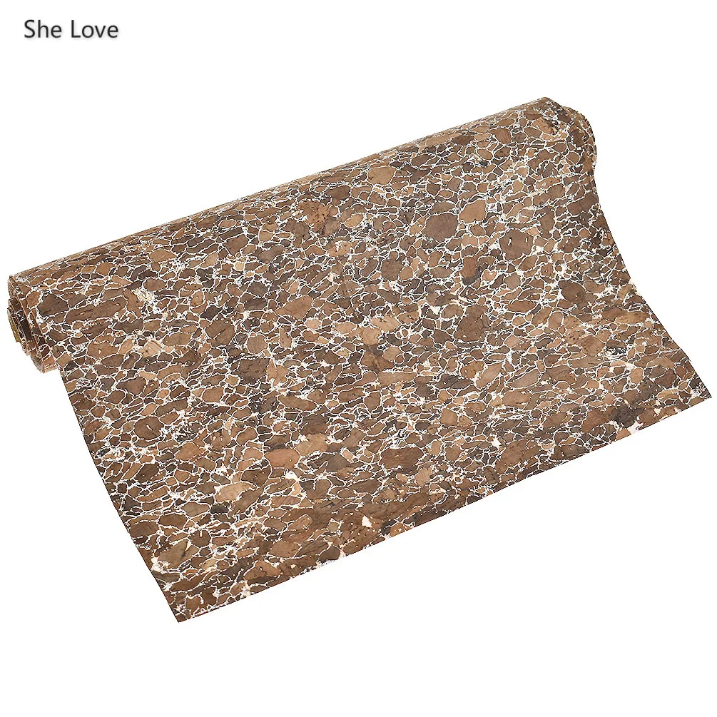 4 She Love 21x135 см натуральная мягкая пробковая кожаная ткань винтажные материалы для шитья с бантиком сумка для обуви - Цвет: 4