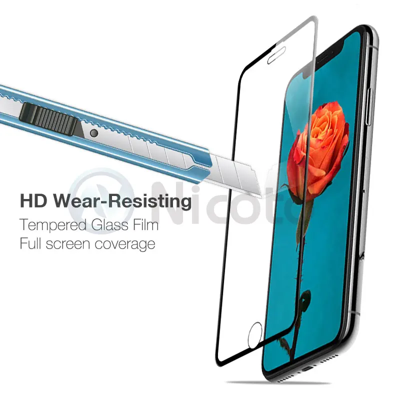 tempered glass for iphone 8 7 6 plus full cover (1)
