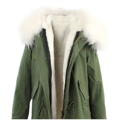 Американский стиль, зимняя модная повседневная куртка с капюшоном из натурального меха енота на толстой подкладке, джинсовые пальто, куртки, женские парки, бренд - Цвет: C11
