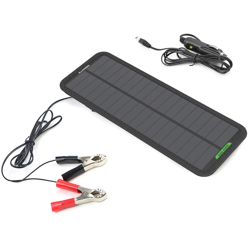 Solar Charger Battery 12V Solar Maintainer Charging for 12V Vehicle/Motorcycle Battery Keep from Vehicle Drain Out Battery Power Solar Charger Battery 12V Solar Maintainer Charging for 12V Vehicle/Motorcycle Battery Keep from Vehicle Drain Out Battery Power