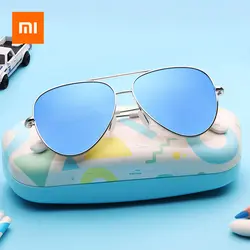 Xiaomi TS модные Винтаж солнцезащитные очки Классические металлические оправы TAC поляризованные солнцезащитные очки Anti UV Детский