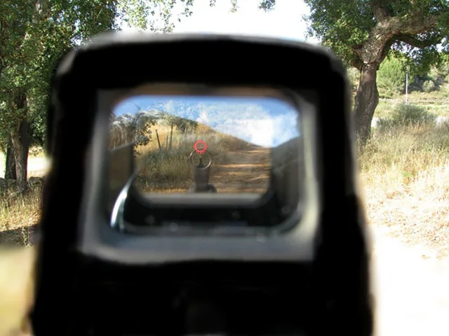 551 552 553 punto rojo verde mira holográfica caza punto rojo reflejo mira telescópica con montura de 20mm para pistola de Airsoft - Imagen 2