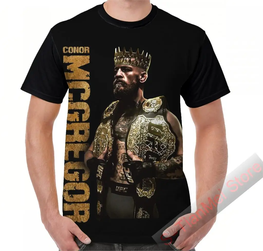 Летняя футболка с графическим рисунком мужские топы футболки принтом King McGregor