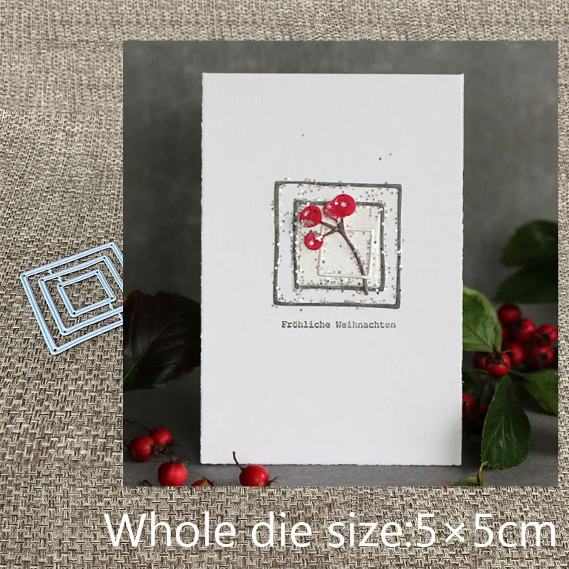 

New Design Craft Metal Cutting Die cut dies 3pcs Square frame scrapbooking Album Paper Card Craft Embossing die cuts