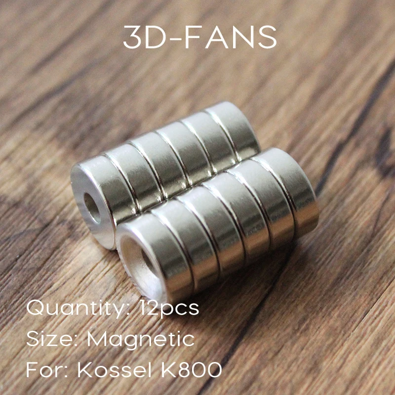12 шт./лот части 3d принтера Reprap Delta Kossel K800 Круглый супер специальный магнитный держатель потайной магнит
