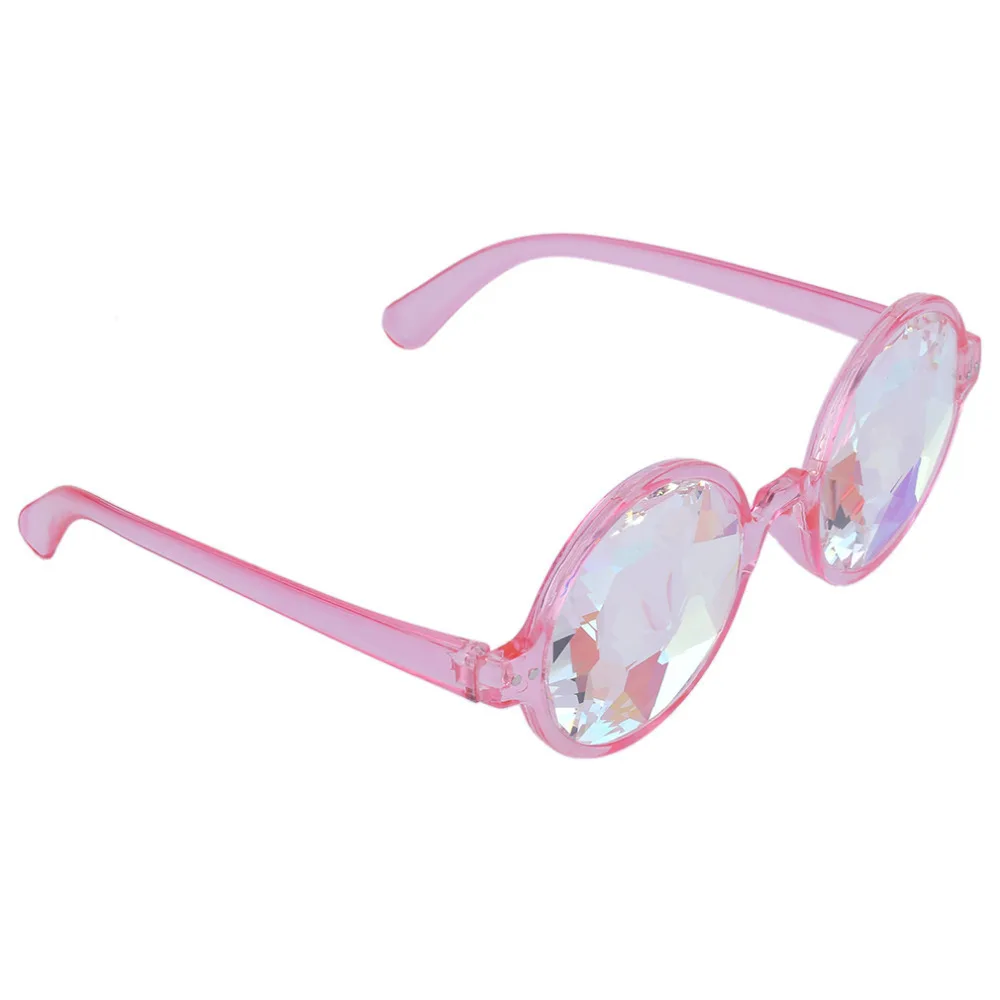 2018 готические солнцезащитные очки ретро круглые розовые прозрачные