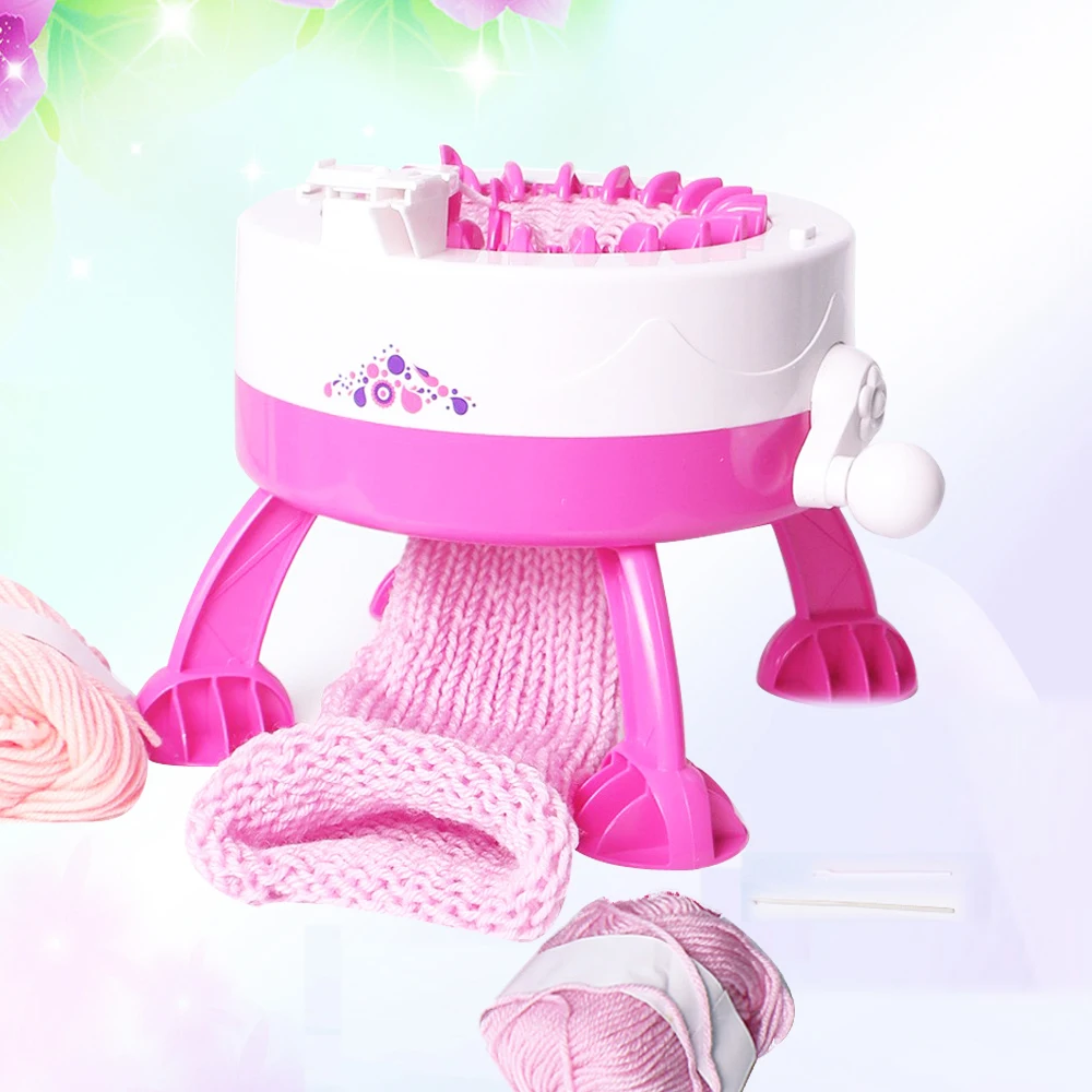 Новая детская вязальная машинка 22 иглы пряжа машинка для детей Вязаные шапки шарфы свитер вязание инструменты DIY Рождественский подарок