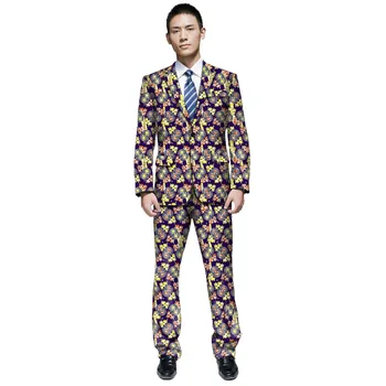 

Africa Man's Clothing Dashiki Print Suit Jacket And Pants Together Men Blazers African Casual Men Blazer For Party Customized