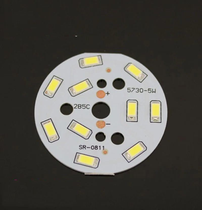 5 Вт Patch 48 мм LED 5730SMD 450-500LM лампа опорная плита с алюминиевой пластиной для лампы глобус X10