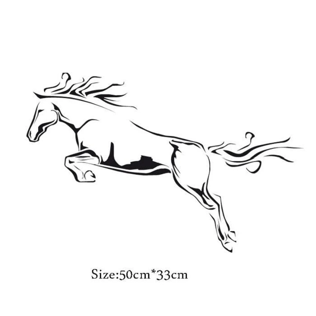Horse jumps wall decal-horse sticker-stylish wall art sticker vinyl children