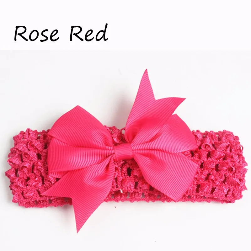 Wide Bow Headbands Photo Hair Rope Elastic Girl Headwear Knitted Toddler Hairband Hair Band Hollow Hair Accesories Free Shipping (13)