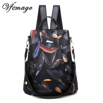 

Vfemage New Waterproof Oxford Women Backpacks 2019 Anti Theft Backpack Female Shoulder Bags Fashion Schoolbags for Girls Mochila