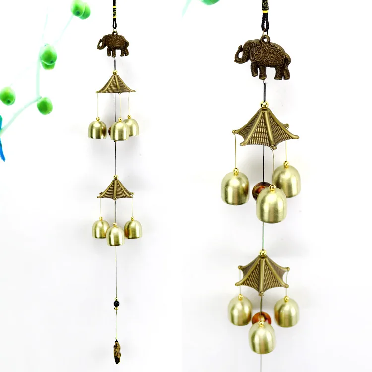 1 Wind chimes The bronze bell metal Pendant Feng Shui copper chimes