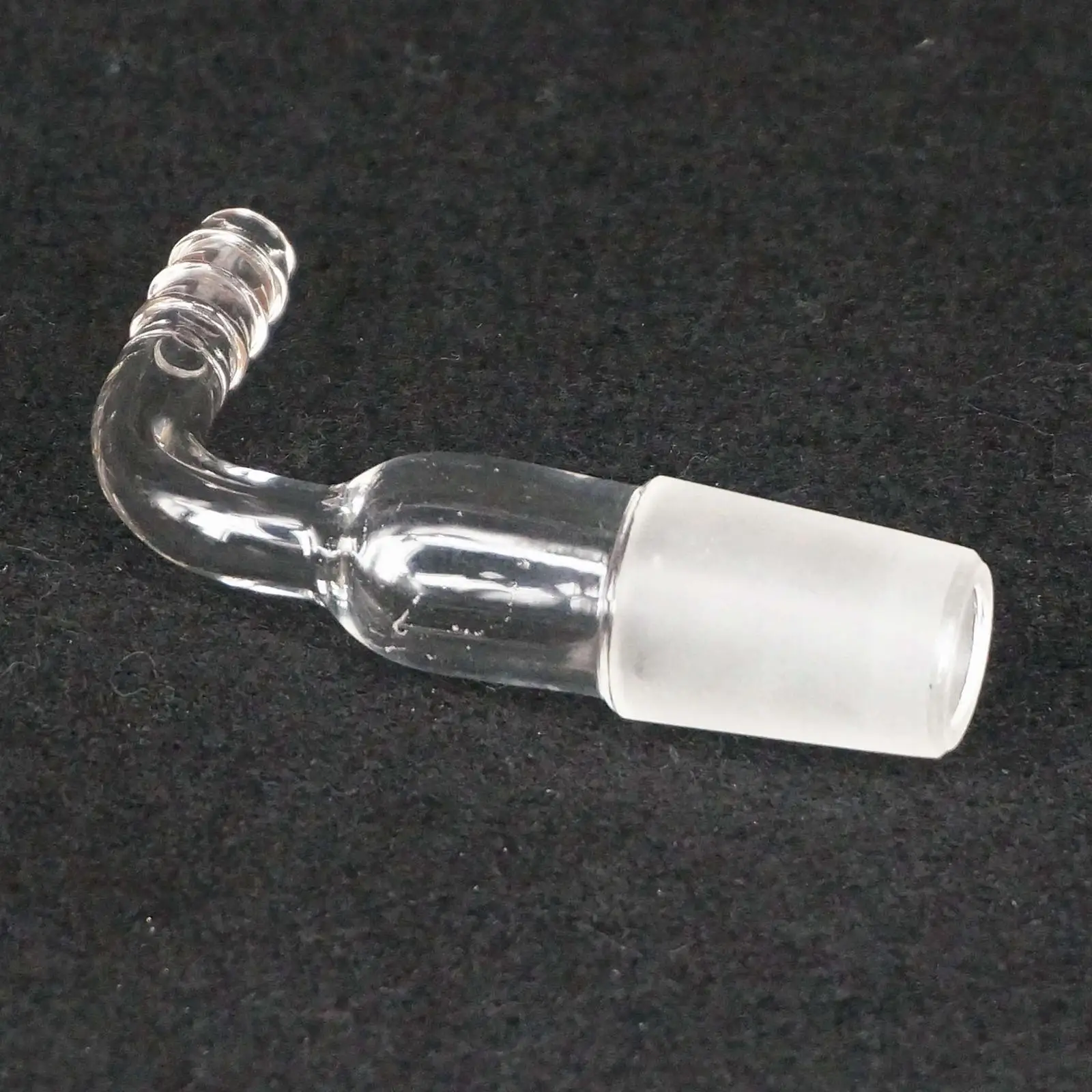 Лабораторная стеклянная посуда 90 градусов изгиб вакуумный инертный газовый адаптер с 19/26 шарнирным 8 мм соединительным шлангом