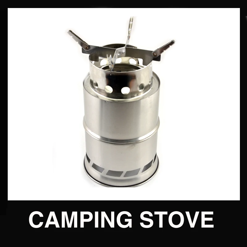 Foldable stainless steel wood stove for outdoor Camping