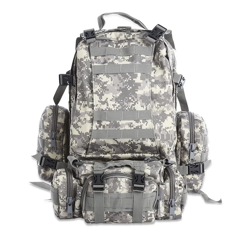 Military Tactical Backpack 50L Multifunctional Outdoor Backpack Molle Bag Camping Climbing Hiking Backpack Camouflage Sport Bags