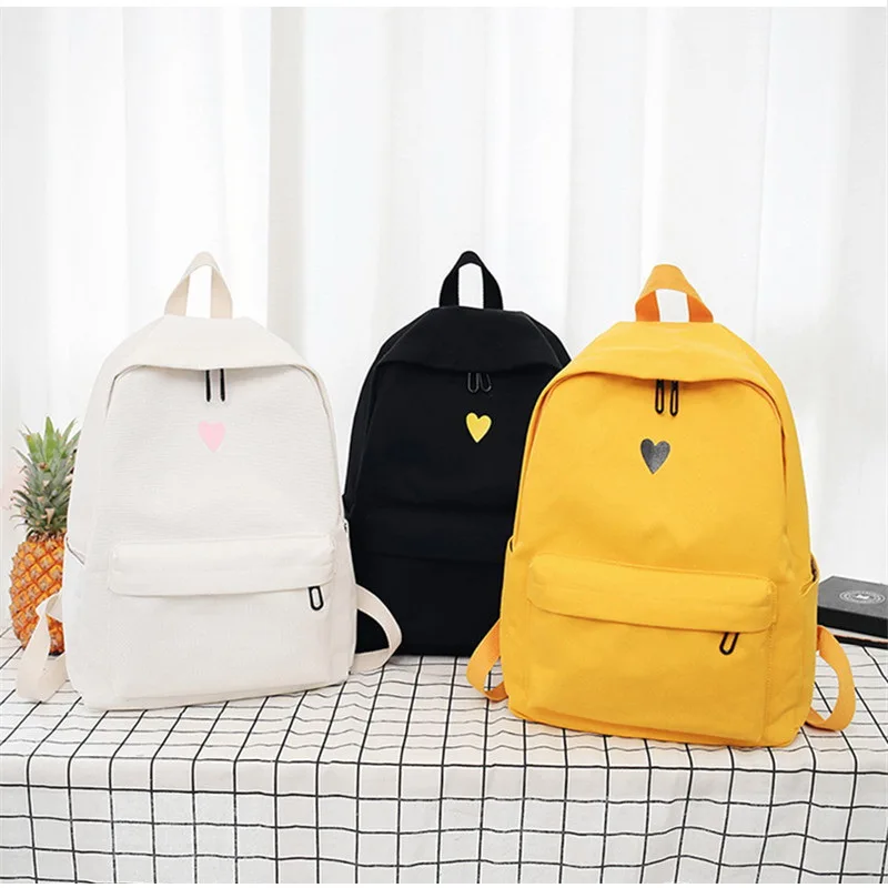 Mododiino, высококачественный холщовый рюкзак, дорожная сумка, рюкзак с принтом сердца, школьная сумка для девочек-подростков, рюкзаки для ноутбука DNV0641