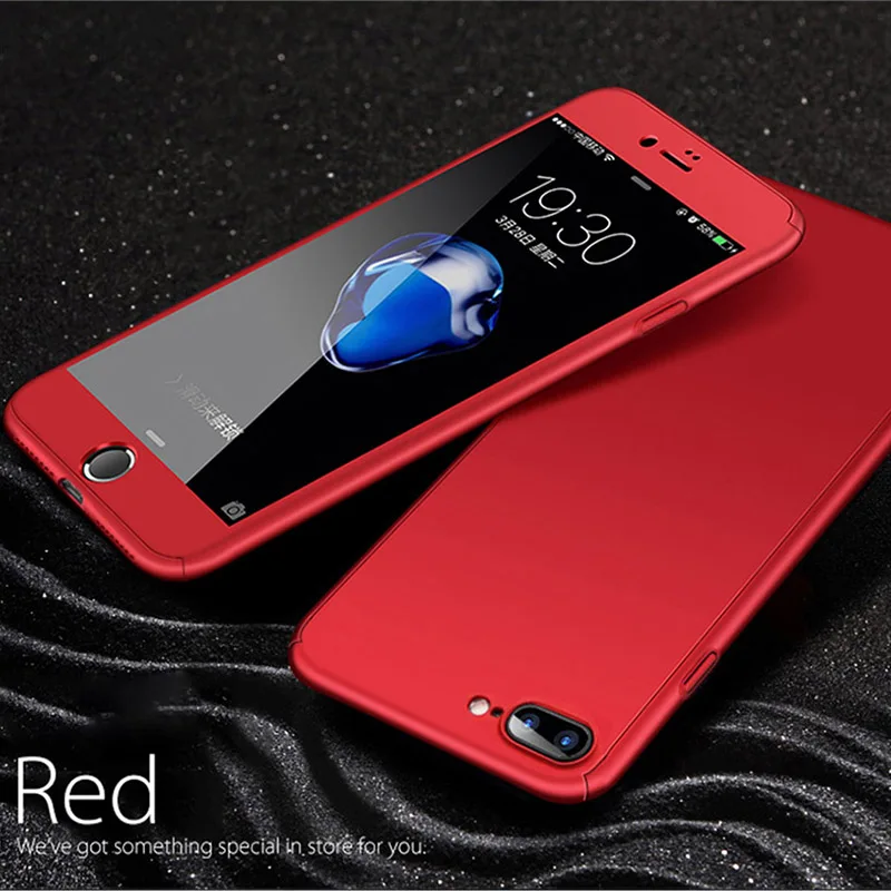 YAMIZOO x 8 Case For iPhone 6s 6 7 Case Cute 360 Hard Matte Phone Cases Cover With Glass For iPhone 6s 6 7 8 Plus Case x Coque   (1)