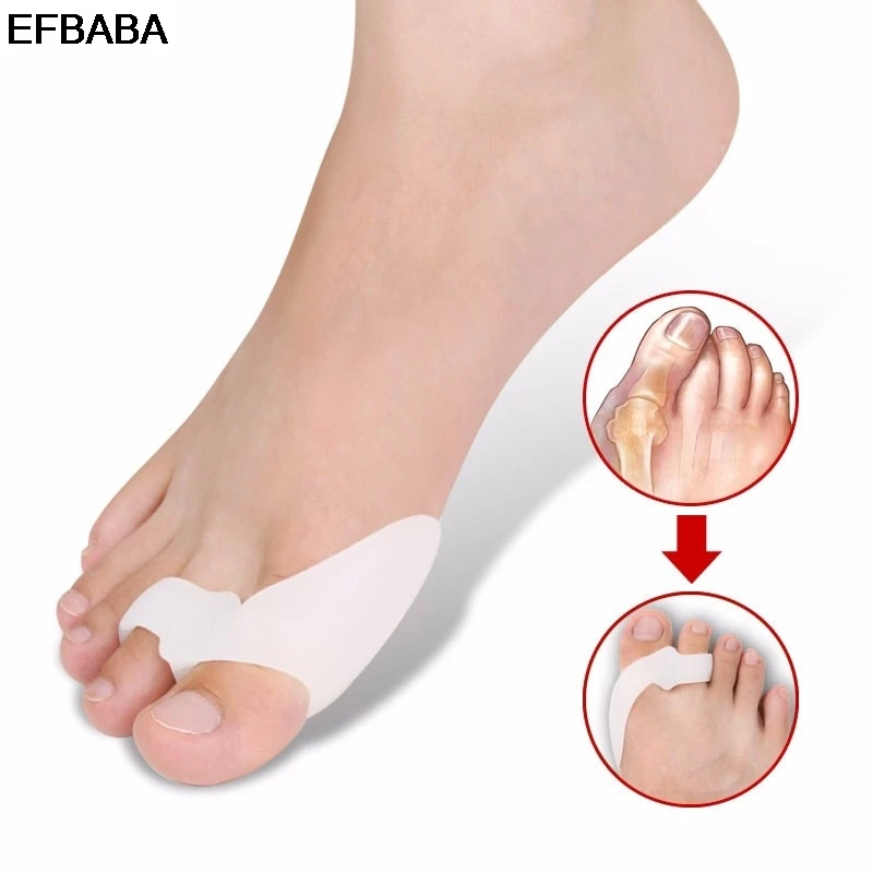 

EFBABA Silicone Gel Insole Orthopedic Insoles Hallux Valgus Correction Toe Separation Orthopedic Shoes Pad Inserts 1pairs/sets