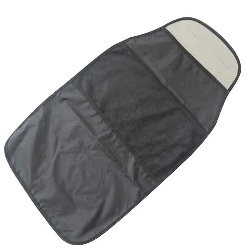 spesifikasi Serat Poliester Kick Mat Tahan Air Mobil Kursi Belakang Penyimpanan Organizer Saku Auto Kembali Pelindung Kursi Voiture Kursi