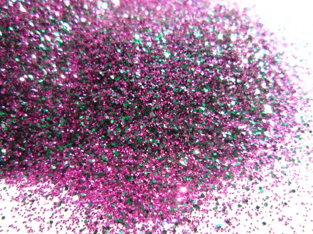 Mixed Pink Green Small Size Solvent Resistant Glitter For Gel