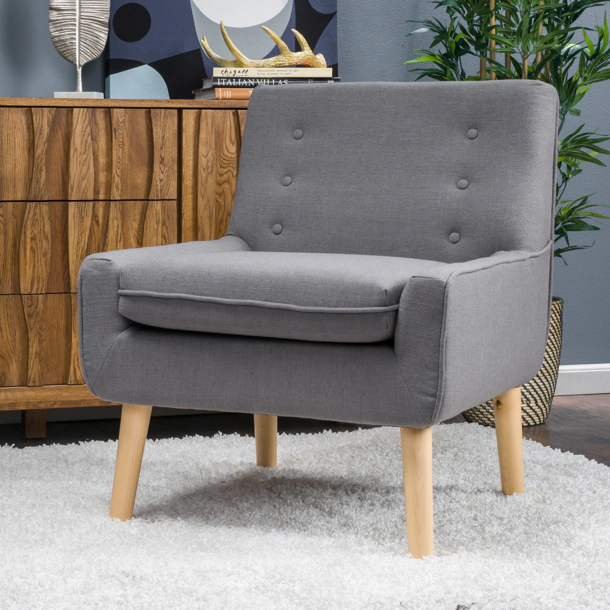 Brockston Mid Century Modern Accent Chair