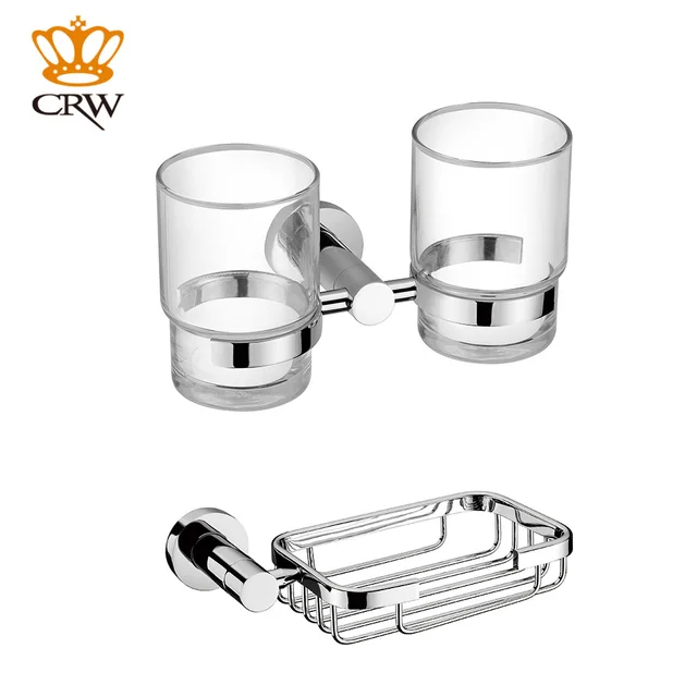 crw toothbrush holder double bathroom tumbler cup soap dish holder basket wall mount chrome bathroom accessory - Bathroom Tumbler crw toothbrush holder double bathroom tumbler cup soap dish holder basket wall mount chrome bathroom accessory - Bathroom Tumbler