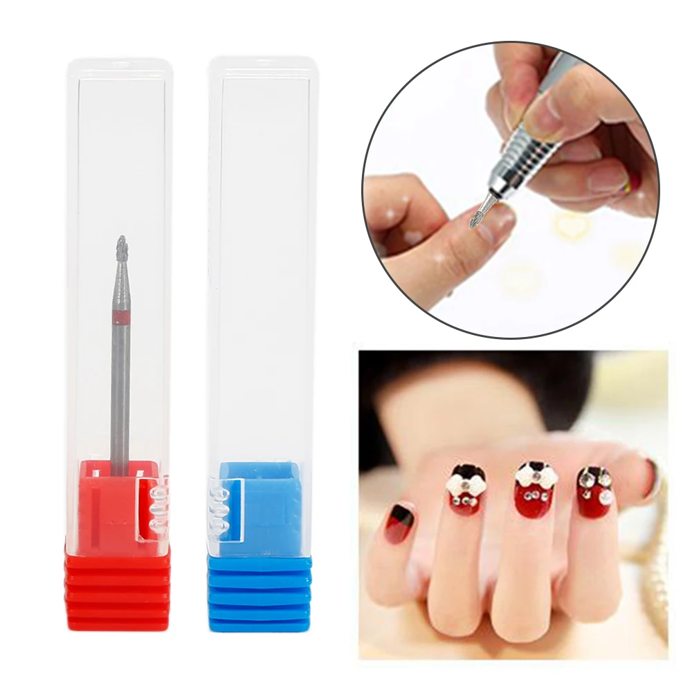 

ELECOOL 2.35mm Shank Tungsten Steel Nail Drill Bit Rotate Burr Cuticle Clean Mill Manicure Pedicure Tools Nail Drill Accessories