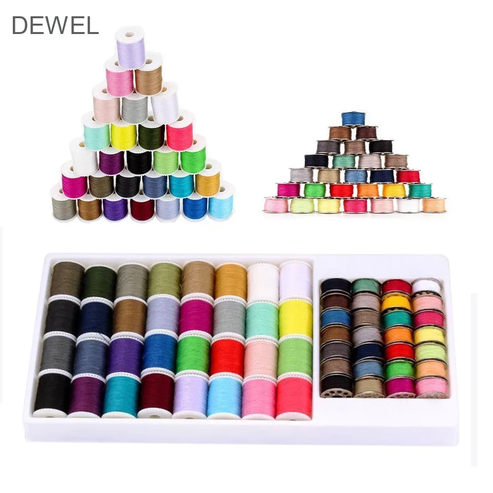 

60 Spools/Set Colors Sewing Line Embroidery Thread Sewing Set Portable DIY Sewing Tools With Box For Handmade Sewing Machine