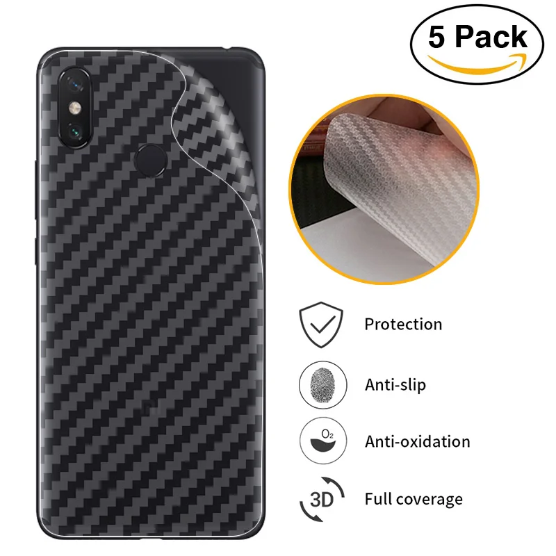 5 шт. 3D наклейка из углеродного волокна задняя пленка для Xiaomi Mi Max 3 2 Mix 2S Note Защита