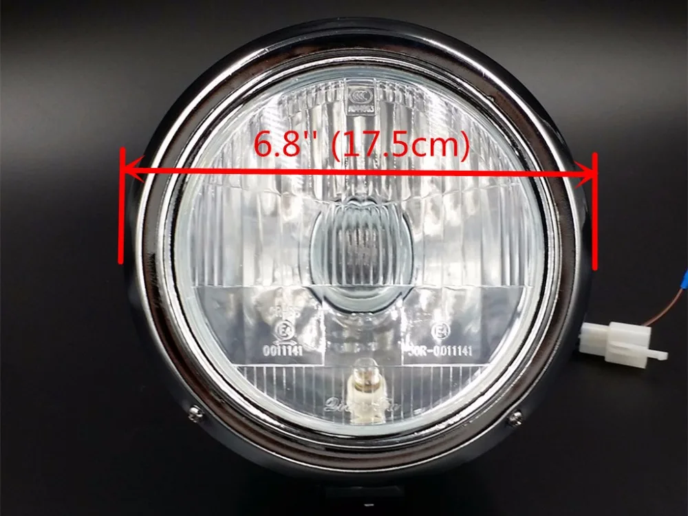 Хромированная фара для Honda REBEL MAGNA CA CMX 250 750 STEED 400 600|headlights for peugeot 206|headlight lamp