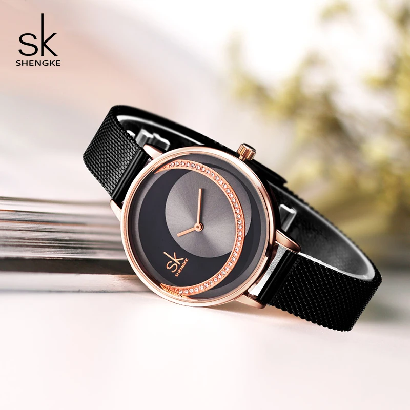 Shengke креативные кварцевые часы женские наручные Reloj Mujer 2019 SK роскошные из