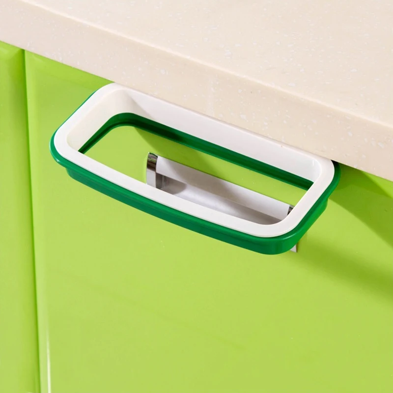 JX-LCLYL 1pc Garbage Bag Holder Plastic Bracket Stand Rack Kitchen Trash Storage Hanger