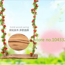 Крытый открытый детский подарок качели Скакалка для взрослых качели домашнего использования антикоррозионная твердая карбидная древесина качели