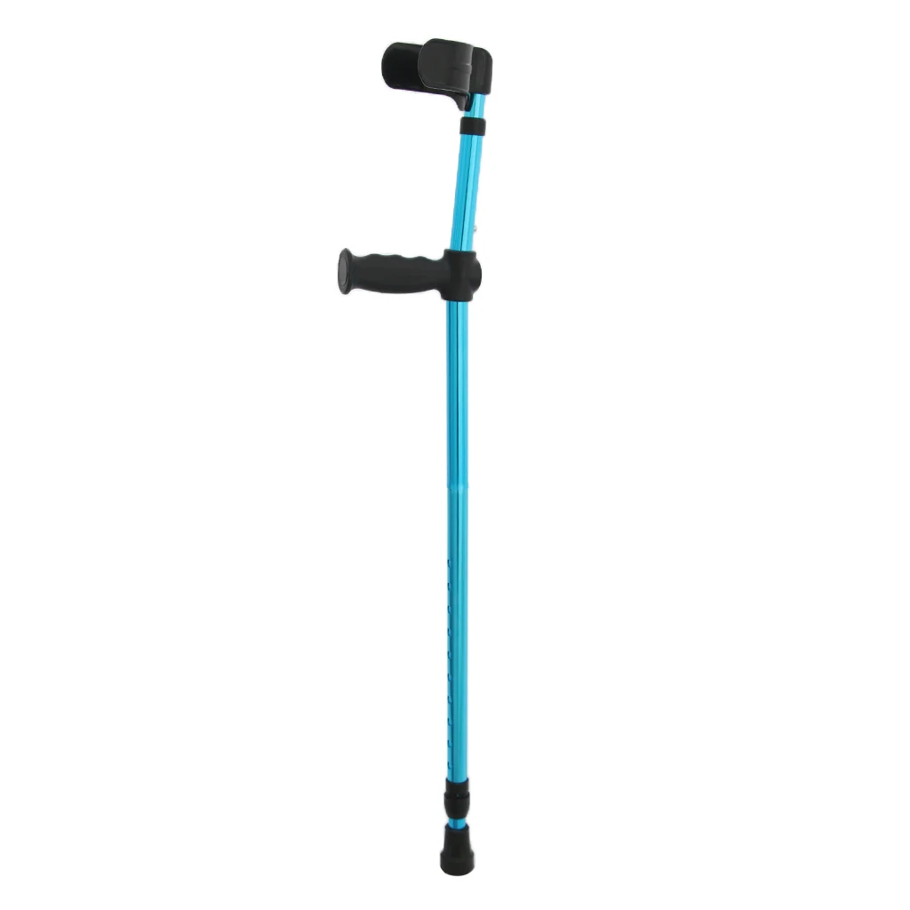 Elderly Handicapped Disabled Adults Foldable Walking Forearm Crutches Stick Support Legs After Injury or Surgery